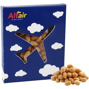 Honey Roasted Peanuts in Plane Window Box