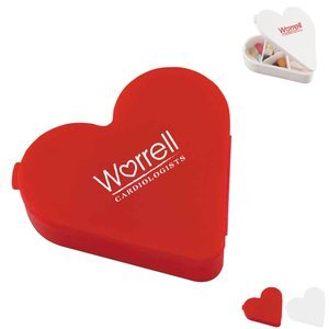 Heart Pill Box, Seven Compartment