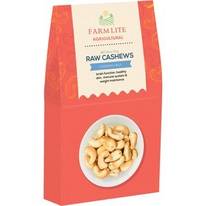 Raw Cashews Health & Wellness Gable Box, 2.5 oz.