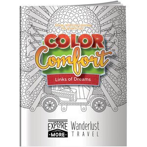 Color Comfort Links of Dreams Golf Theme Adult Coloring Book
