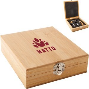 Four-Piece Bamboo Wine Tool Set