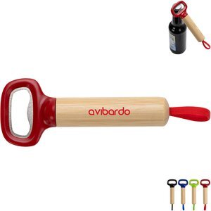 Pop Top Bamboo Bottle Opener