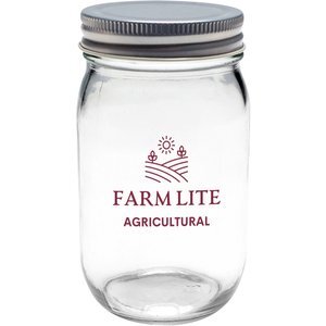 Homemade Canning Lids Mason Jar, 16oz.