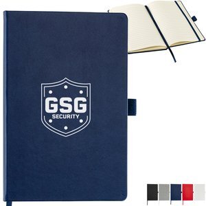 Elan Hard Cover FSC® Journal w/ Pen Loop & Inner Pocket, 5-1/2" x 8-1/2"