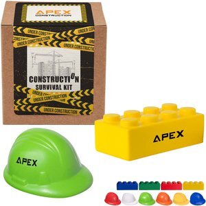 Construction Theme Stress Reliever Survival Kit