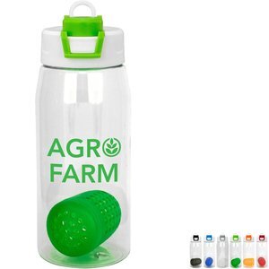 Two Tone Pop Up Recycled Bottle w/ Floating Infuser, 25oz.