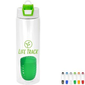 Two Tone Pop Up Bottle w/ Floating Infuser, 24oz.