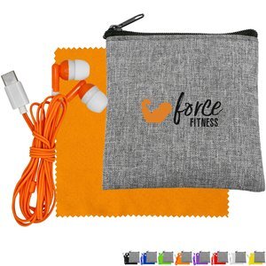 Recycled Cloth & Colorful Type C Ear Buds Set