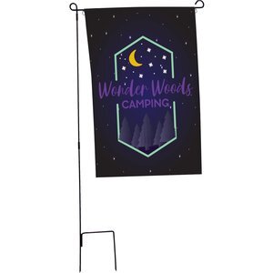 Garden Flag Kit Double-Sided with Pole, 30" x 48"