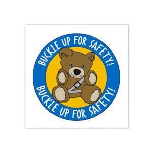 Buckle Up For Safety, Temporary Tattoo, Stock