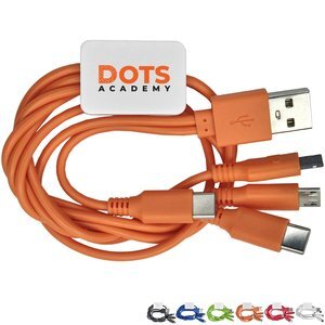 Dual Input 3' Snap Colorful Cable