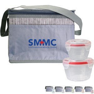 Nested Gray Graph Lunch Set