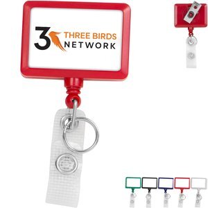 Hemp Jumbo Rectangle Badge Reel