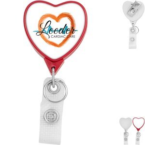Hemp Jumbo Heart Badge Reel
