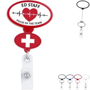 Double Up Oval Badge Reel