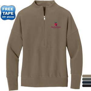 MERCER+METTLE™ Linear Texture Tri-Blend Ladies' 1/4 Zip