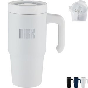 Peak Recycled Double Wall Vacuum Insulated Sip or Swig Mug, 24oz.
