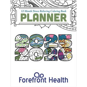 Adult Coloring 2025-2026 Monthly Planner