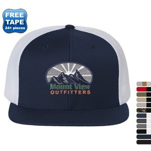 Richardson® Wool Blend Flat Bill Trucker Cap