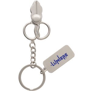 Scissors Metal Key Tag