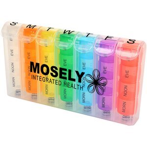 Rainbow Pop-Up Weekly Pill Box