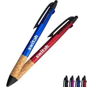 Three-Color Cork Grip Pen