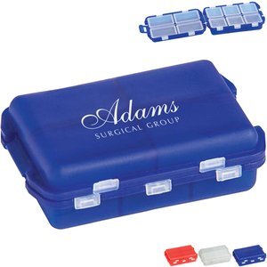 Folding 10-Compartment Pill Box