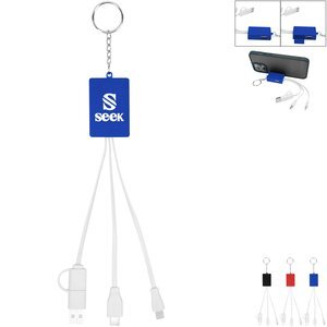 Multi-Charging Cable USB Hub Keyring
