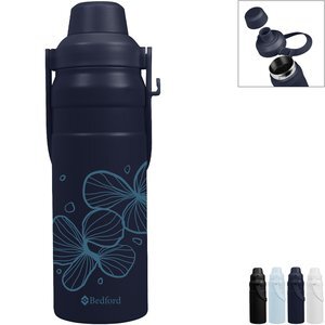 Summit Sip Recycled Stainless Steel Bottle w/ Easy Carry Handle, 24oz.