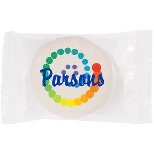 Iced Vanilla Round Cookie with Edible Imprint