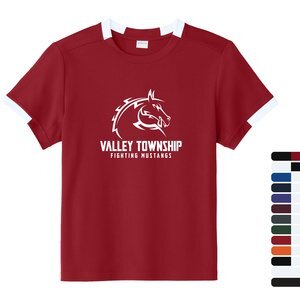 Sport-Tek® Club Recycled Poly Short Sleeve Youth Crew Tee