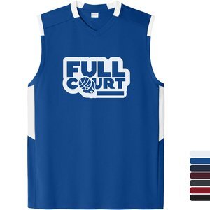 Sport-Tek® Club Recycled Poly Sleeveless Men's V-Neck Tank