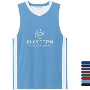 Sport-Tek® Rival Poly Closed-Hole Mesh Basketball Reversible Youth Jersey