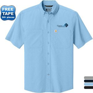 Carhartt® Force® Sun Defender™ Poly/Nylon Chambray Short Sleeve Men's Shirt