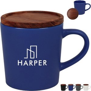 Little Rock Ceramic with Wood Lid, 16 oz.