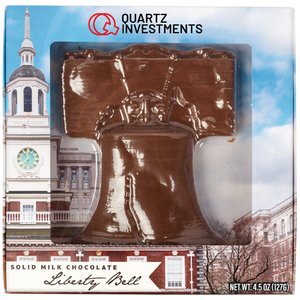 Chocolate Molded Liberty Bell, 4.5oz.