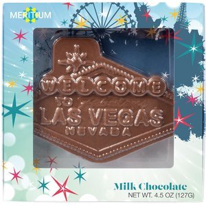 Chocolate Molded Las Vegas Sign, 4.5oz.