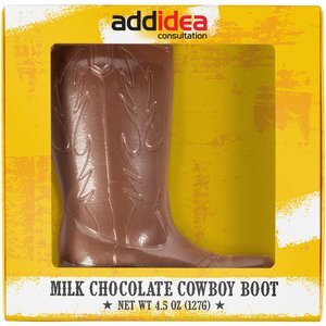 Chocolate Molded Cowboy Boot, 4.5oz.