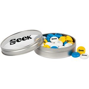 Personalized M&M'S® in Silver Tin, 1.5oz.