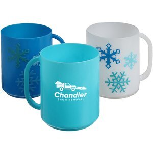 Snowflake Plastic Mug, 6oz.