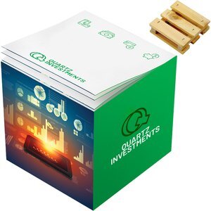 Post-it® Custom Printed Notes Cube, 3-3/8" x 3-3/8"