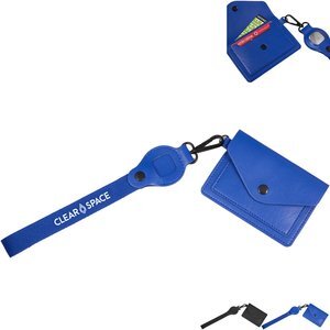 Recycled Wrist Lanyard w/ Card Holder