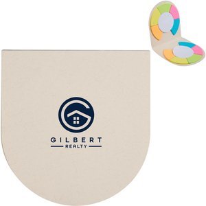 Recycled Milk Carton Round Sticky Notes Pad