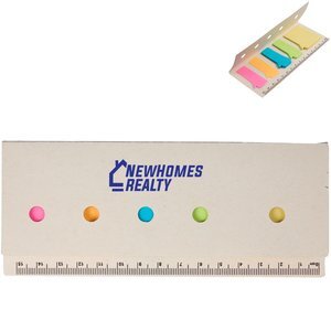 Recycled Milk Carton Sticky Notes & Ruler Pad