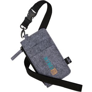 THE GOODS™ Recycled Felt Lanyard Wallet
