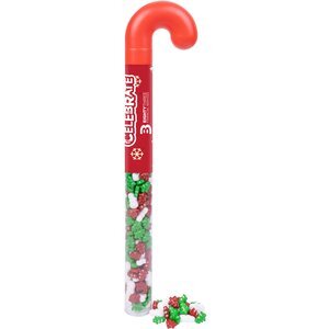 Holiday Candy Cane Tube with Frosty's Forest Candies