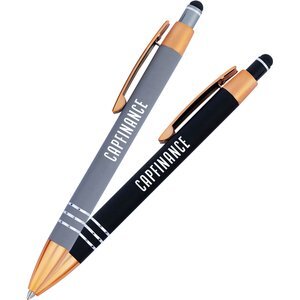 Penny Satin Stylus Pen with Copper Accents