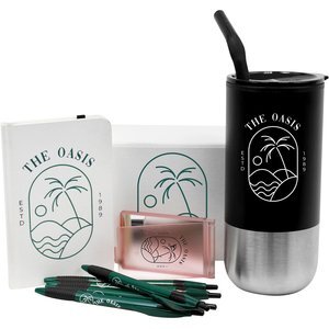 Journal Book, Pen & Mirror with Tumbler Gift Box