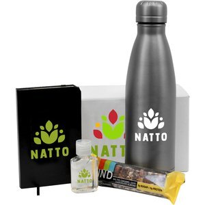 Snack Bar, Journal Book & Hand Sanitizer with Tumbler Gift Box
