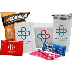 Journal Book, Pen, Snack & First Aid Kit with Tumbler Gift Box